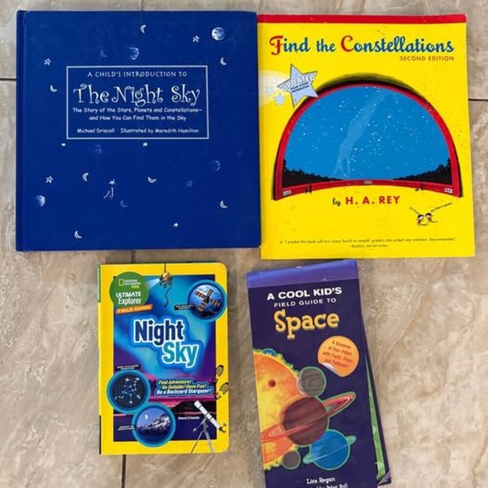 Kids Space & Night Sky Book Bundle (4 Books) – Astronomy, Constellations